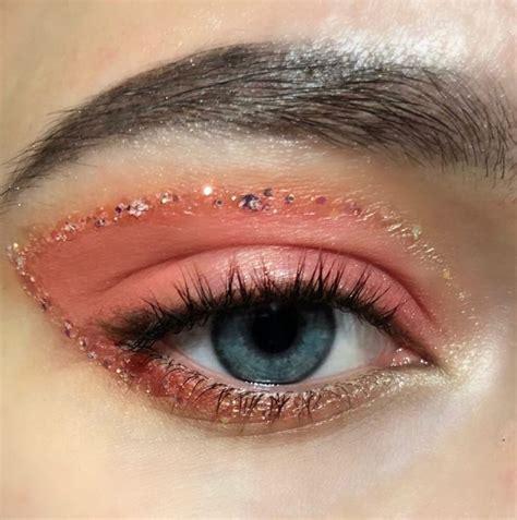 Make up. | Макияж глаз, Макияж персикового цвета, Розовый макияж