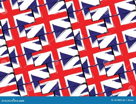 Grunge UK flag or banner stock vector. Illustration of european - 101980142