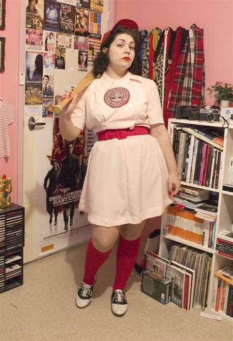 Andi B. Goode: How I made my Rockford Peaches costume | Halloween ...