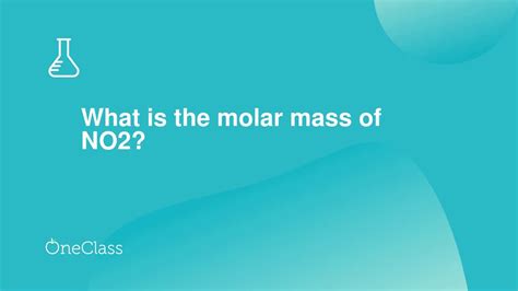 What is the molar mass of NO2? - YouTube