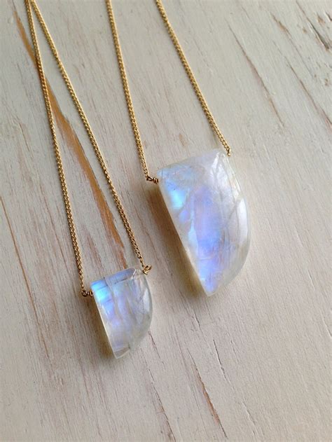 Moonstone Necklace Moonstone Jewelry Gemstone Necklace Layered - Etsy