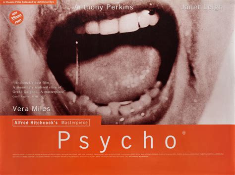 Психо (Psycho, 1960), режиссёр Альфред Хичкок, британский постер к ...