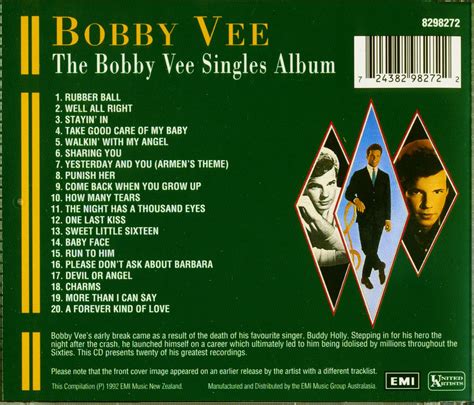 Bobby Vee CD: The Bobby Vee Singles Album - Bear Family Records