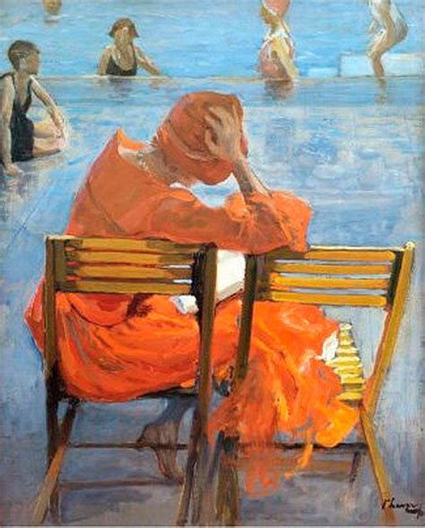" Дама в красном платье." | Reading art, Painting, Irish painters