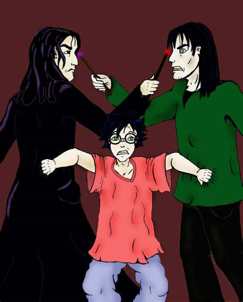 Harry,Sirius,and Snape by grammabeth on DeviantArt