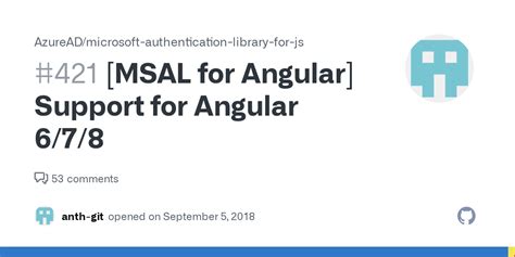 [MSAL for Angular] Support for Angular 6/7/8 · Issue #421 · AzureAD ...