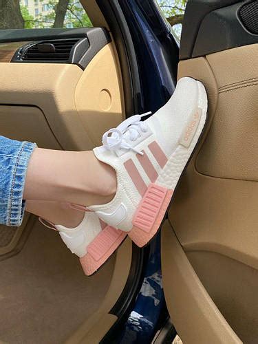 Adidas NMD Whitt Pink | кроссовки женские; летние; белые/розовые ...