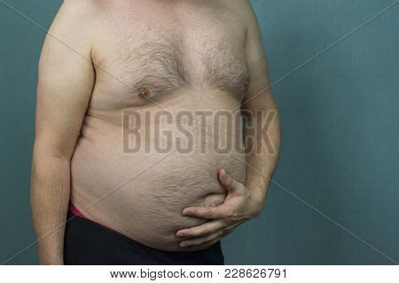 fat man naked torso image photo  trial bigstock