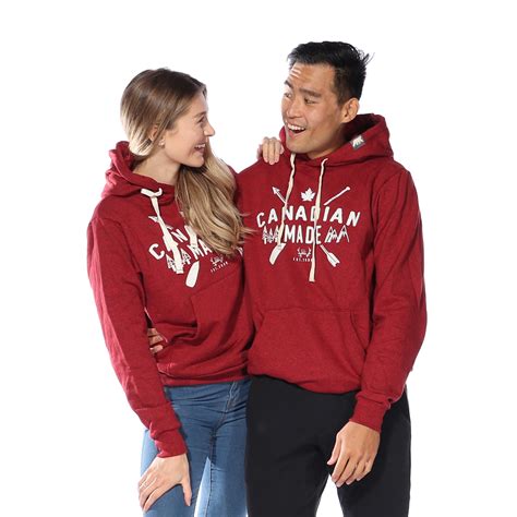 Canadian Made Pullover Hoodie (Cranberry Heather) – PolarPiece | Simply
