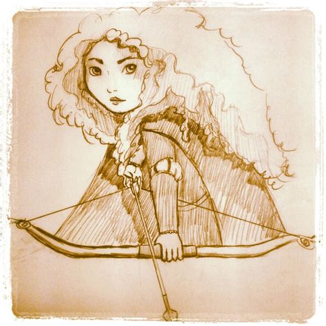 Merida Sketch Instagrammed by Ladamania on DeviantArt