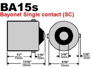 Picture 5 : A BA15s socket.