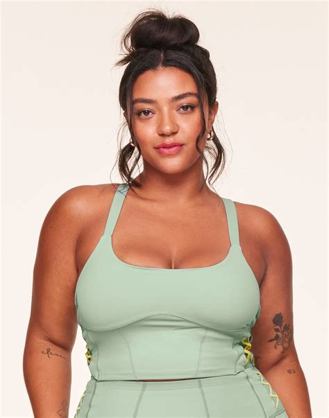 Mel Vitality Medium Green Vitality Cropped Support Tank, XS-XL | Adore Me