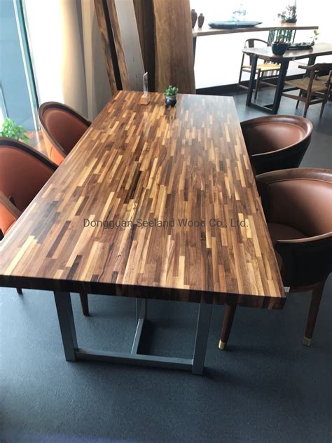 solid wood block dining table  douglas nunez blog