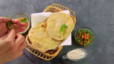 homemade corn flatbread  cilantro greens tomato salsa handmade