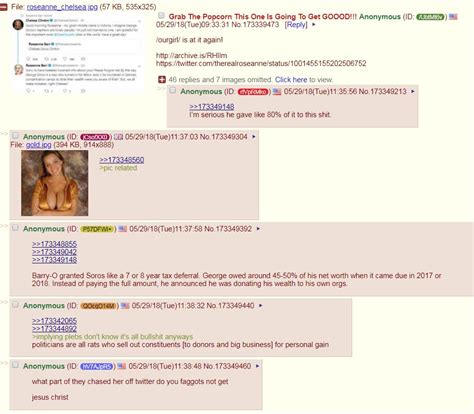 Roseanne Barr Channels 4Chan Racism, Anti-Semitism, And Conspiracies
