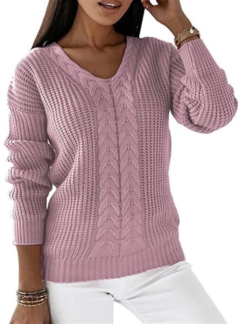 frontwalk sweaters  women cozy winter warm knitted sweaters chunky