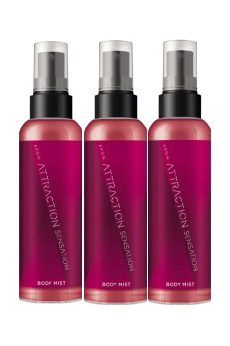 Avon Attraction Sensation Kadın Vücut Spreyi Body Mist 100 ml 3 Adet ...