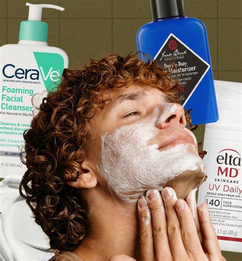 skincare routine  products  men   derms