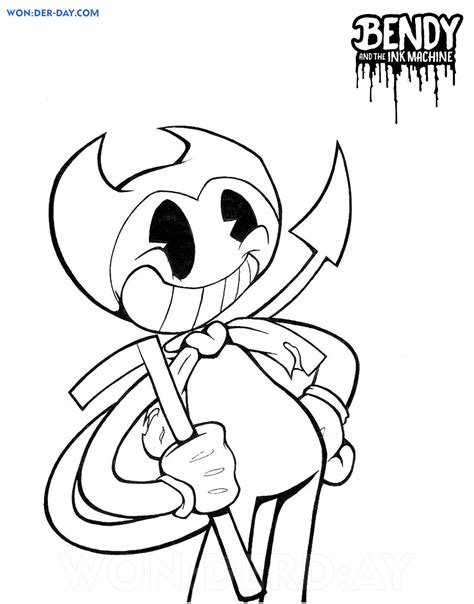 Bendy and The Ink Machine Coloring Pages - Wonder-day.com
