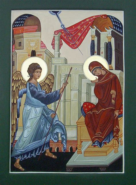 Annunciatie (naar Rublev) – Liesbeth’s Iconen