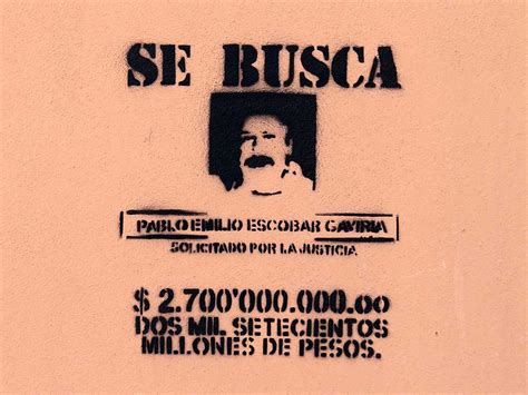 Pablo Escobar Wanted Poster