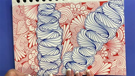Zentangling Ginili, Sand Swirl, and Ruffle Tangles in my Quigtangle ...