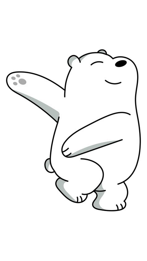 We bare bears ice bear and seal hugs sticker – Artofit