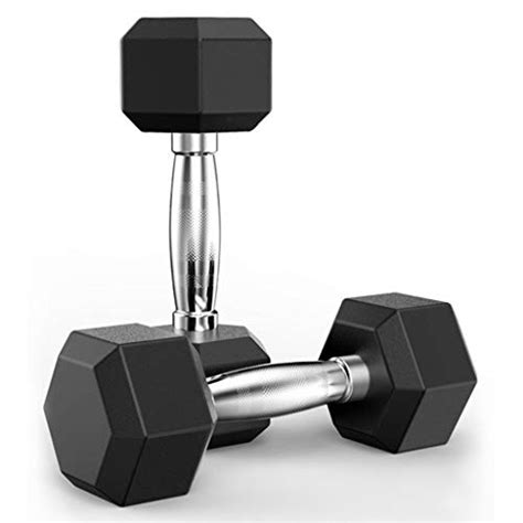 20 Pound Dumbbell Weights Pair Hex Barbell Training Exercise TOP Product - Fitness and Rest Shop