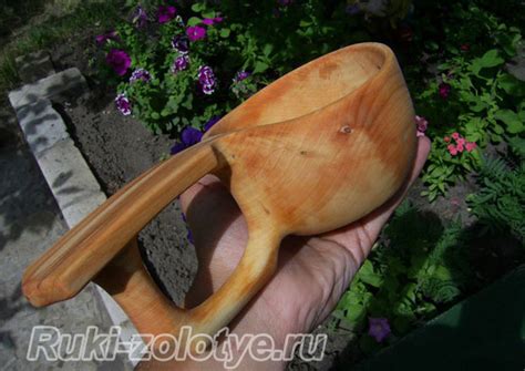 Ковш из полена своими руками
