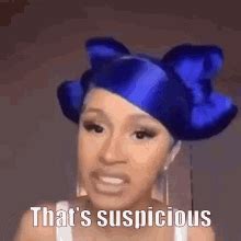 Suspicious Weird GIF - Suspicious Weird Cardi B - Discover & Share GIFs