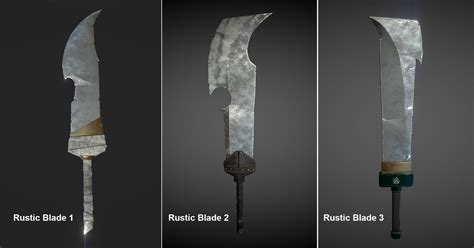 3D asset Rustic Blade Swords | CGTrader