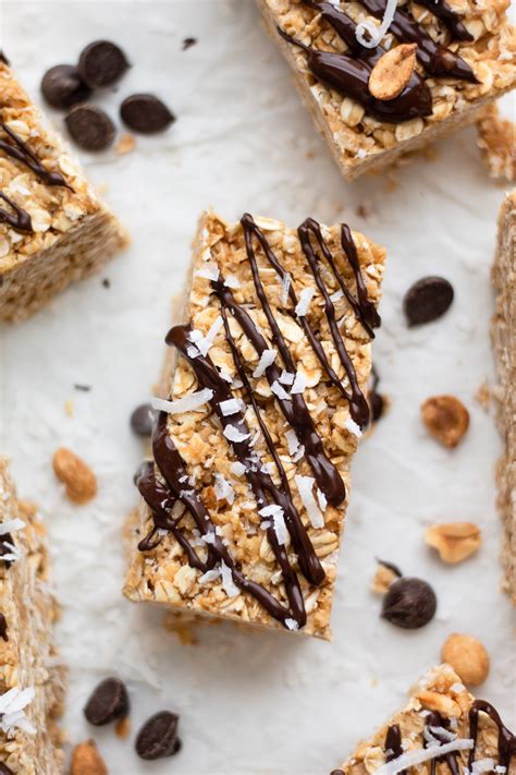 Chocolate Peanut Butter Granola Bars - Our Balanced Bowl