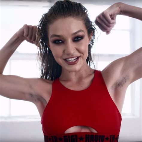 Gigi Hadid With Armpit Hair For Love Magazine | POPSUGAR Beauty