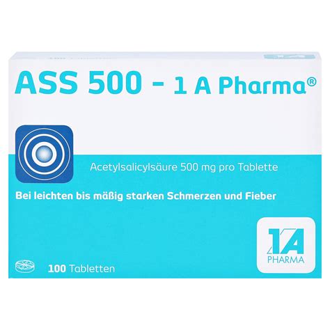 ASS 500-1A Pharma 100 Stück online kaufen | medpex