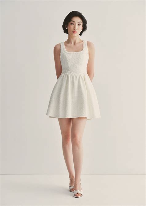 Martha Mini Dress - Ivory | Caramel Monster