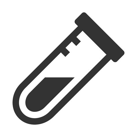 Black and white icon test tube 14031653 Vector Art at Vecteezy