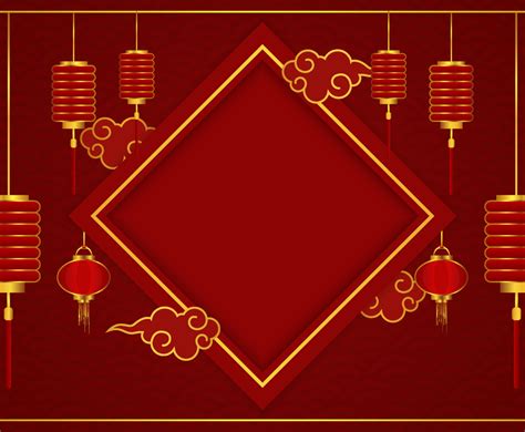 Chinese New Year Red Background Vector Art & Graphics | freevector.com