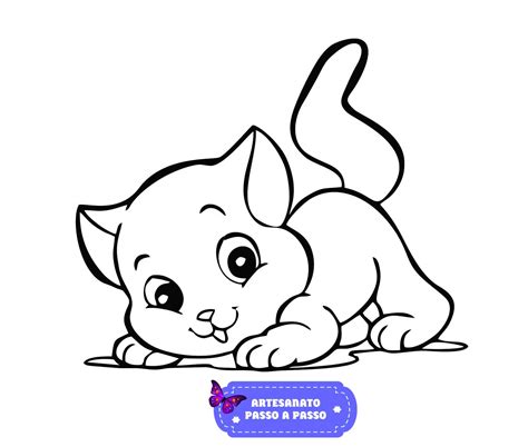 Desenho De Gatos Para Imprimir - RETOEDU
