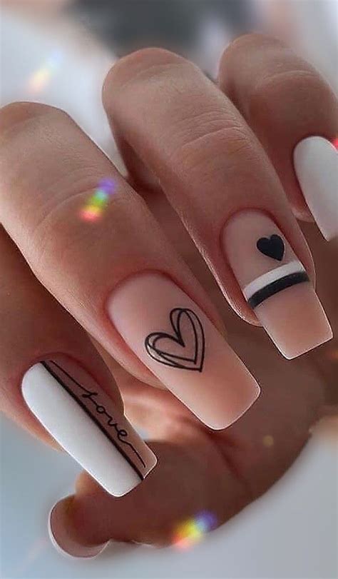 February Nails | Unghie idee, Unghie, Unghie semplici colorate