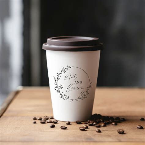 unique personalized wedding coffee cups customized disposable paper