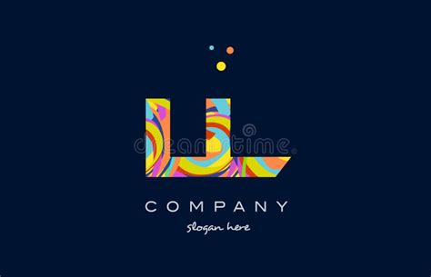 Ll L Colorful Alphabet Letter Logo Icon Template Vector Stock Vector ...