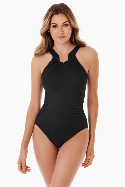 Miraclesuit Rock Solid Aphrodite One Piece Swimsuit Black – Lilla Cavallo