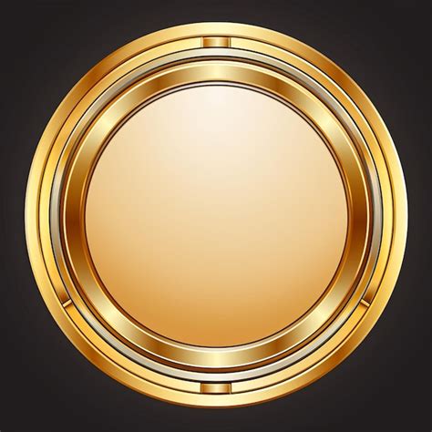 A gold circle illustration | Premium AI-generated image