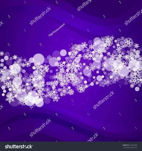 Snowflake Border Ultra Violet Snow New Stock Vector (Royalty Free