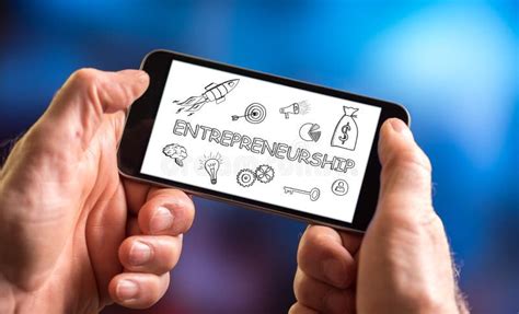 Entrepreneurship Concept on a Smartphone Stock Photo - Image of idea ...