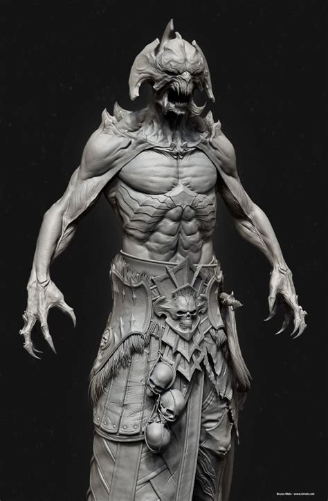 demon_lich (With images) | Concept art characters, Character art, Zbrush
