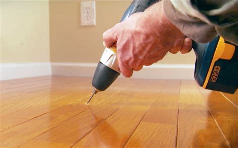 how to fix squeaky floors from underneath