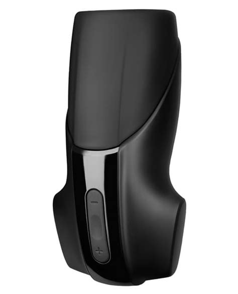 Satisfyer Men Vibration Masturbator Black Silicone | Satisfaction.com