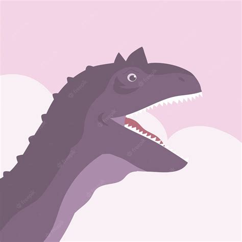 Premium Vector | Ancient scary pangolin carnotaurusof the jurassic period