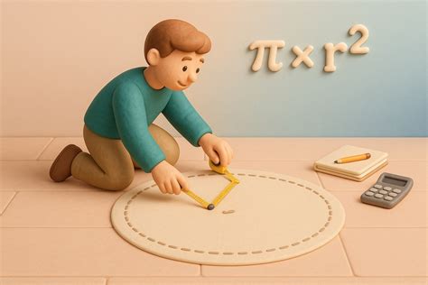 how to calculate square footage in a circle